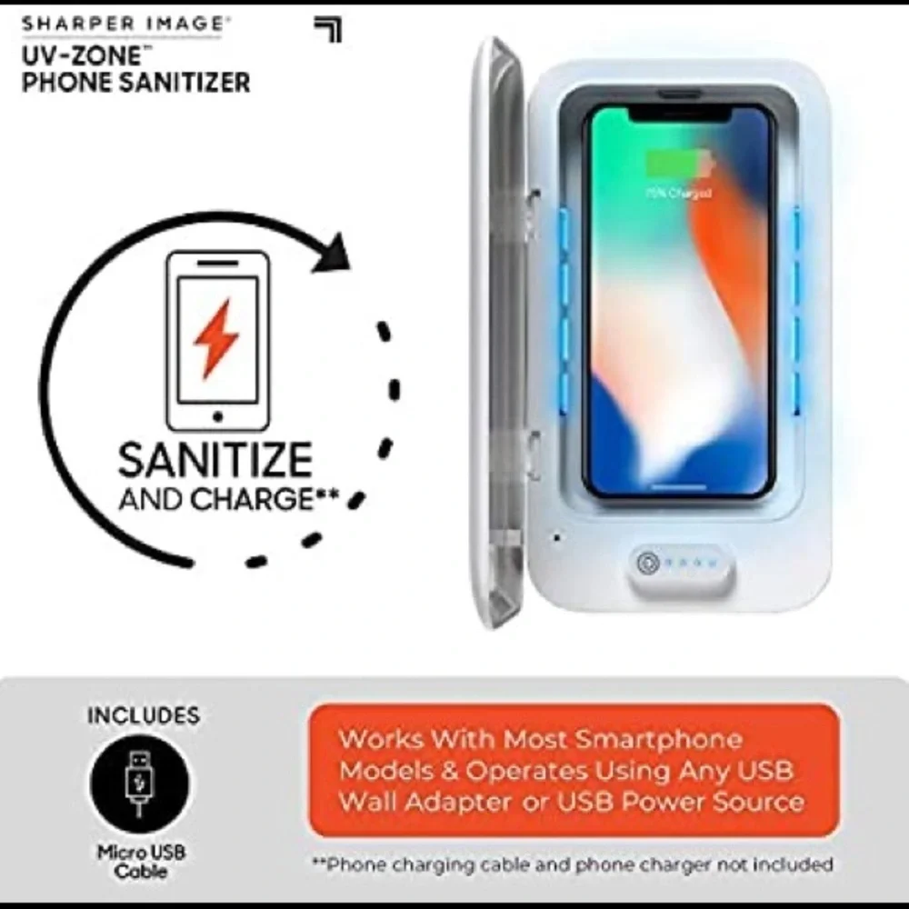 SHARPER IMAGE UV PHONE SANITIZER
